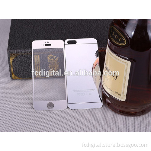 9H 0.3mm 2.5D Colorful plating tempered glass film screen protector for iPhone 6/6 plus